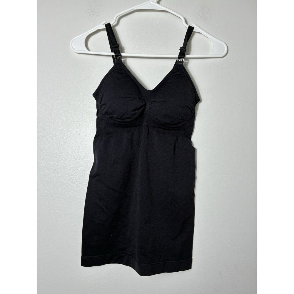 KINDRED BRAVELY Nursing Tank Top Sz SP Black Comfort Easy Snap
